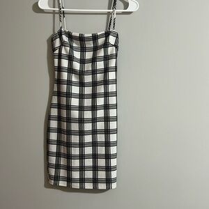 Black and White Mini Dress